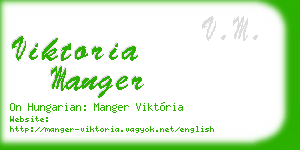 viktoria manger business card